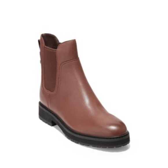 Cole Haan Shoes - NWT Cole Haan Greenwich waterproof Chelsea bootie in chestnut leather, size 11B